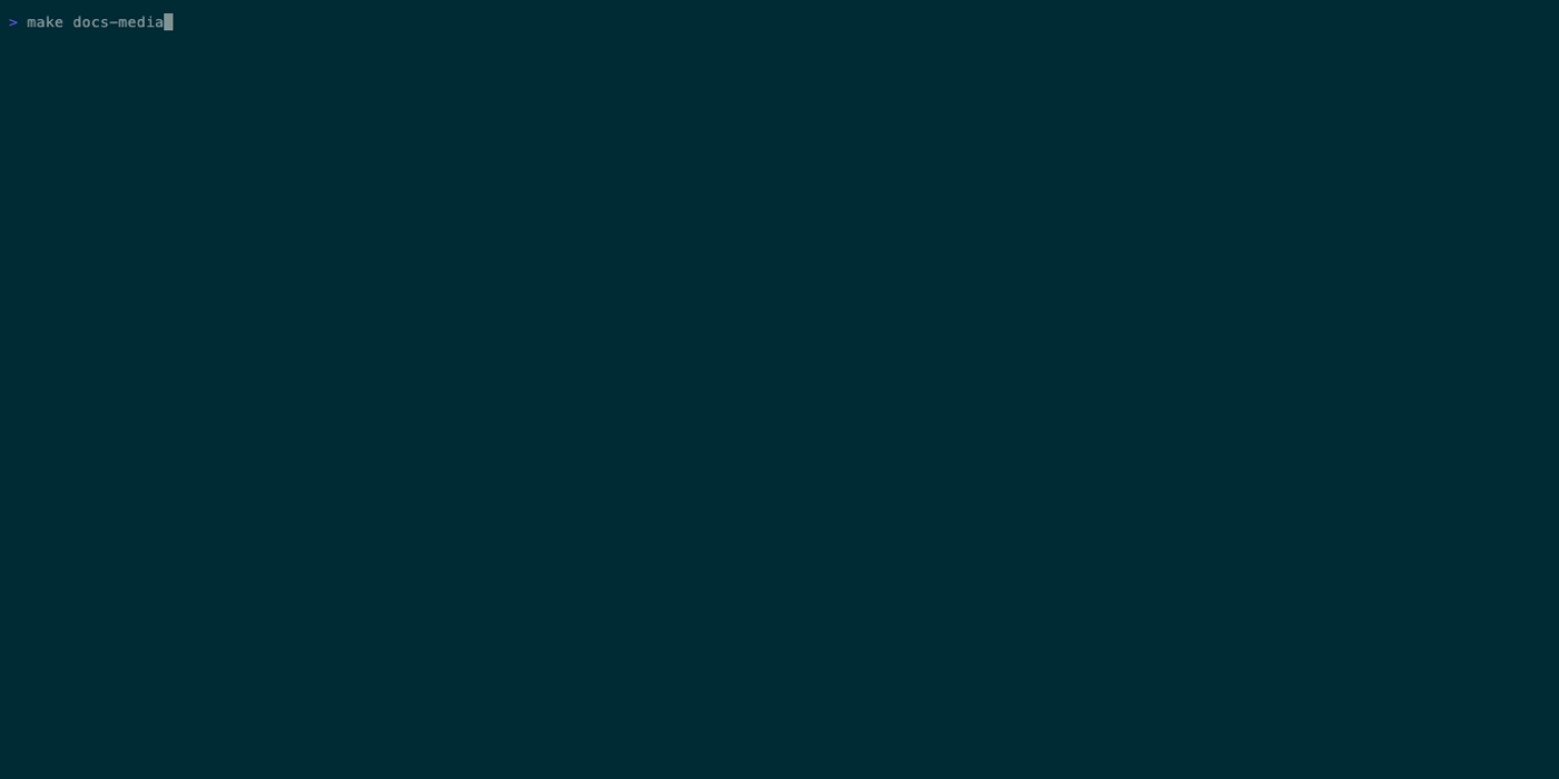 VHS demo tape generation command