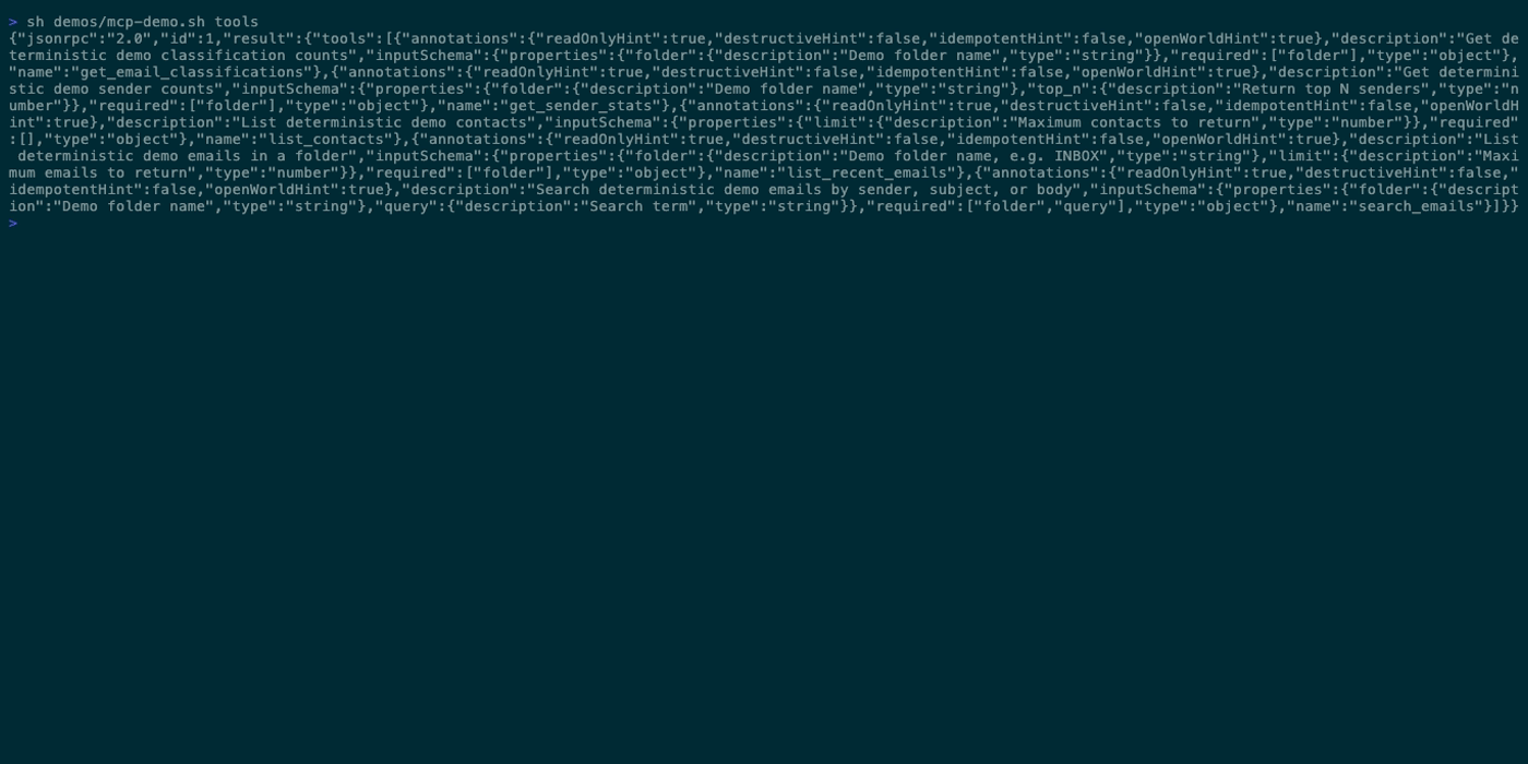 MCP tools list smoke test output